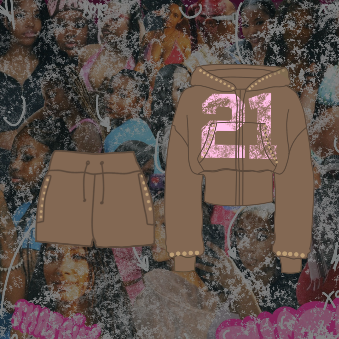 Brown Shorts Set (Hoodie & Shorts)