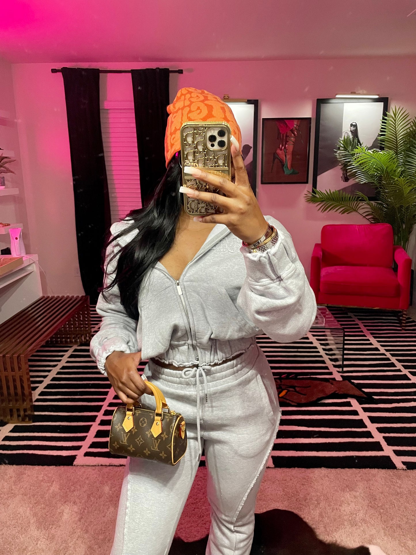 Grey Flared Sweatsuit (add corset to your order please)