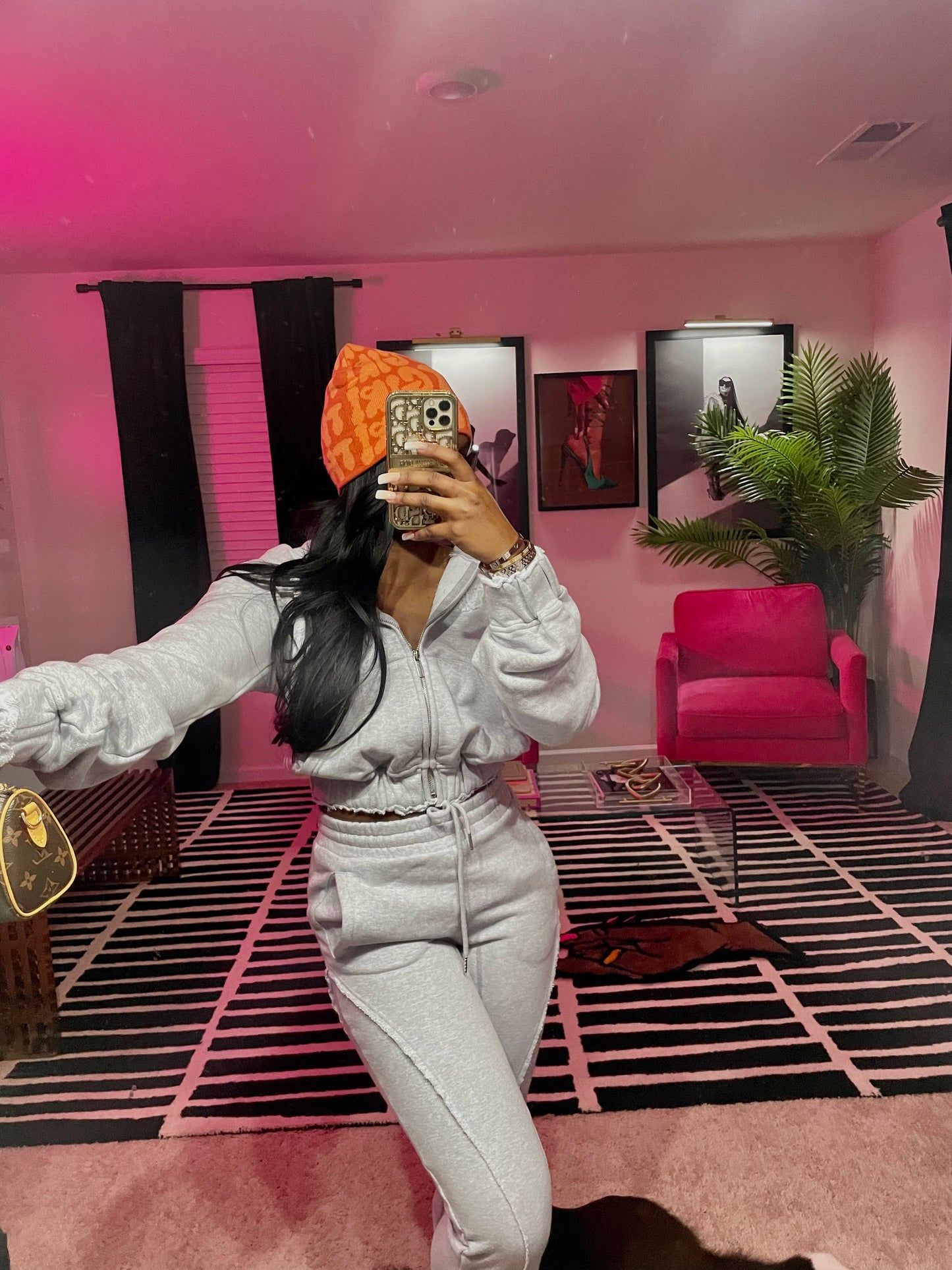 Grey Flared Sweatsuit (add corset to your order please)