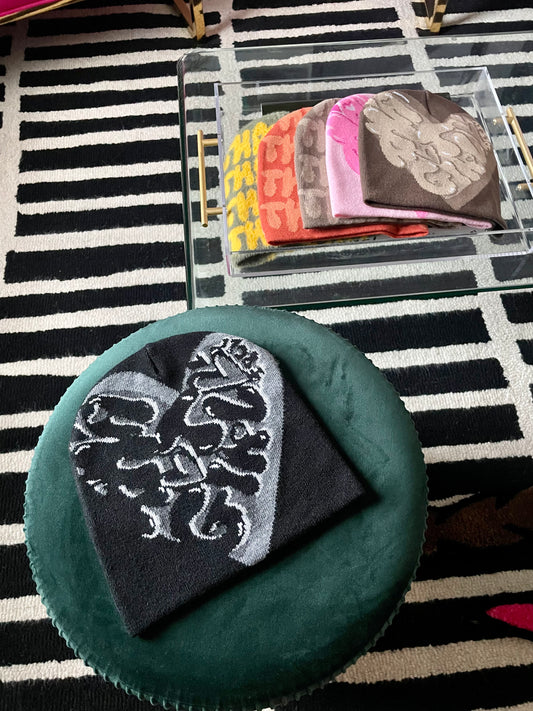 Black Heart Beanie