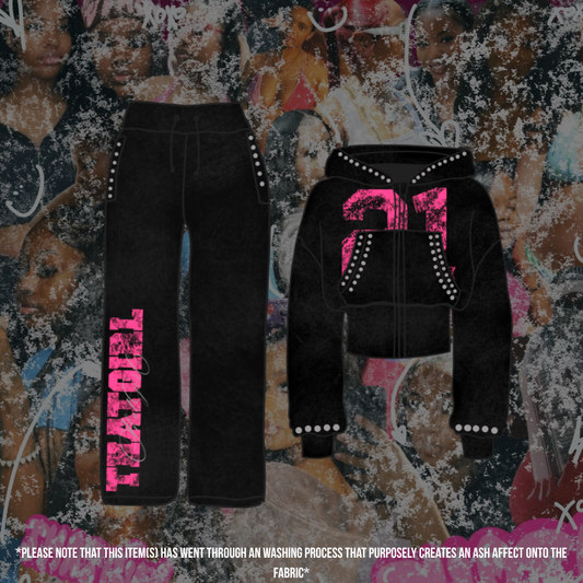 Pink Noir Set *HOODIE AND PANTS* (ships between September 9th - September 19th.)