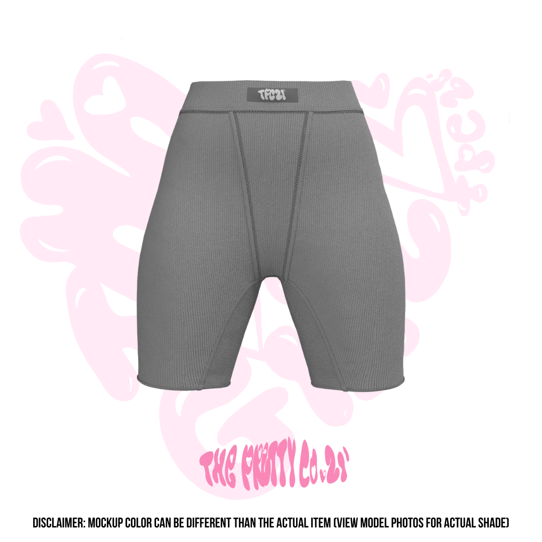 Steel Ribbed Shorts