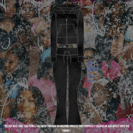 Vintage Ash Black Set (Pants+Jacket)