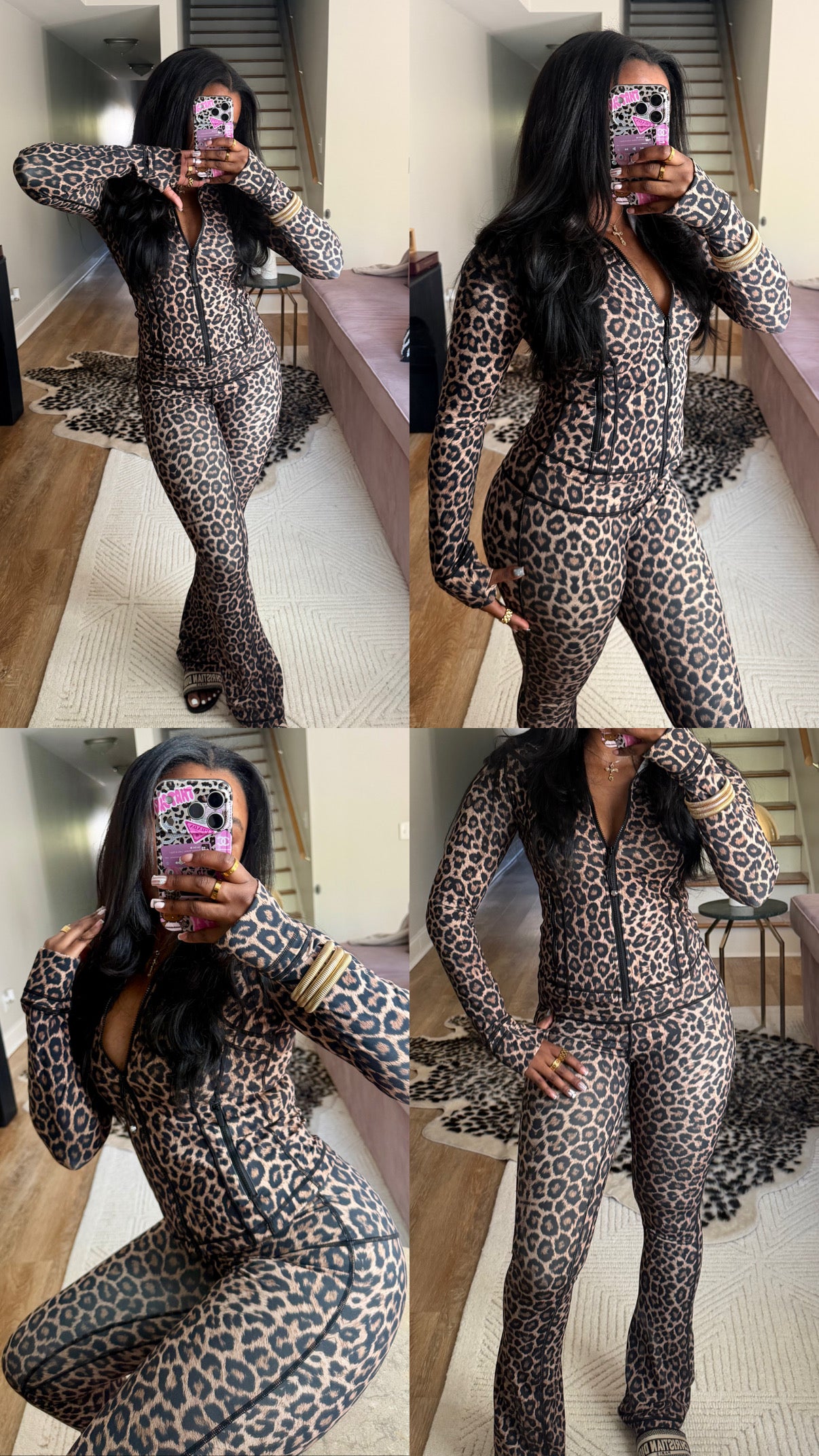Leopard Athletic Set (Jacket & Pants)