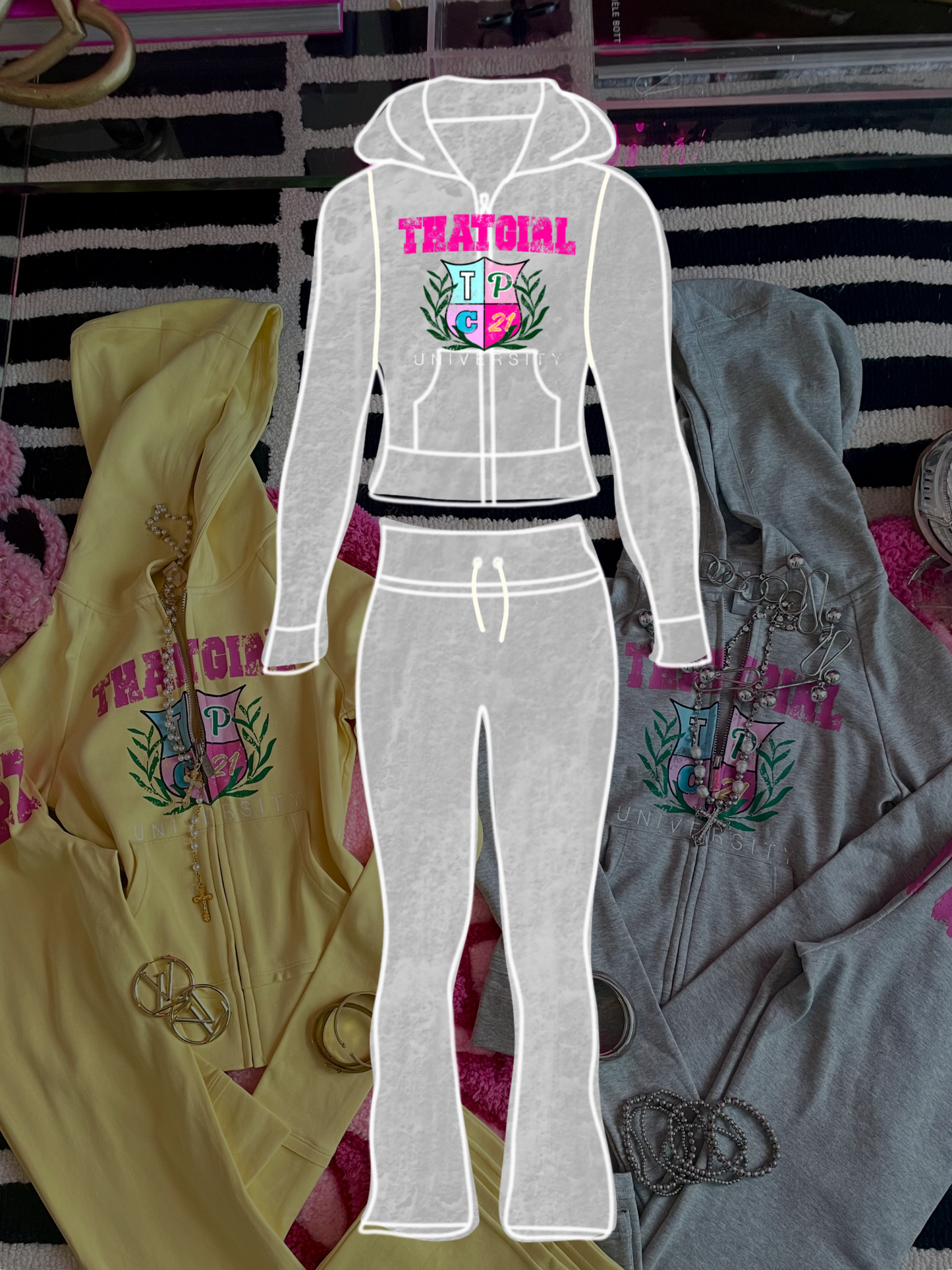 Heather Pink (Jacket and Pants)