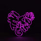 That Girl Heart Neon Light *read description* (hot pink is shown in picture)