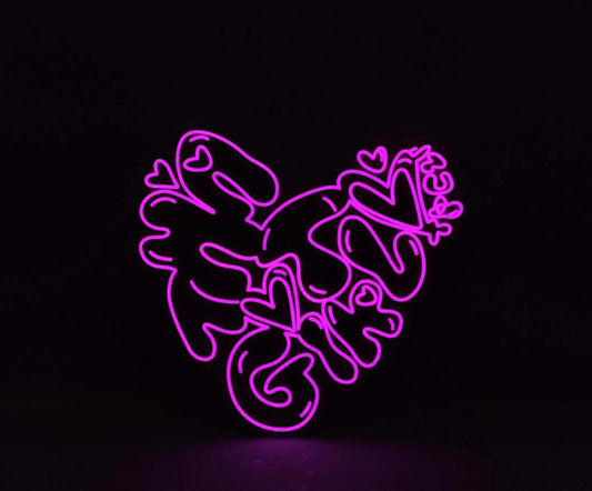 That Girl Heart Neon Light *read description* (hot pink is shown in picture)