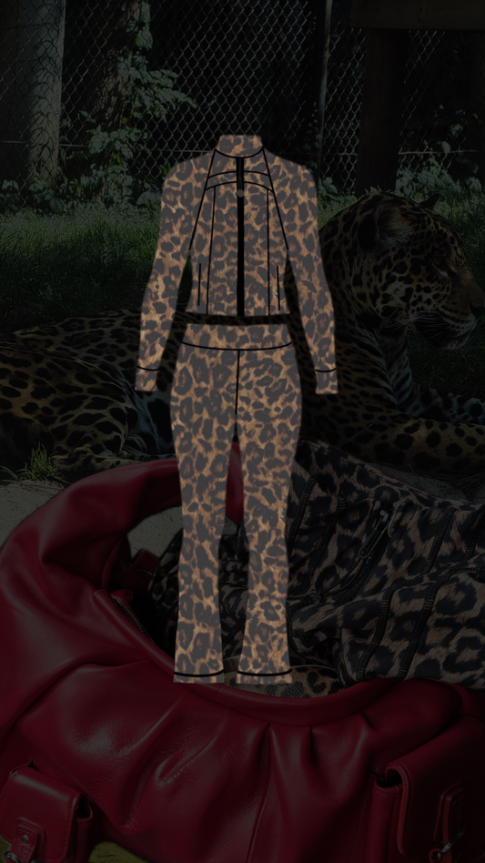 Leopard Athletic Set (Jacket & Pants)