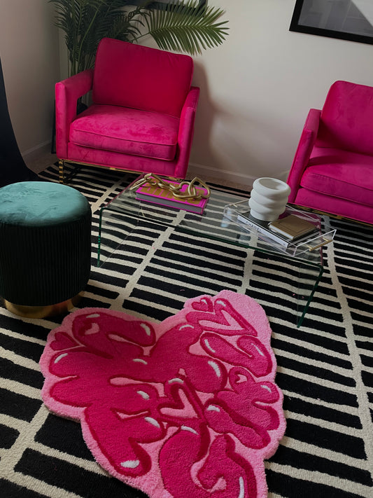 ThatGirl Heart Rug *custom made to order* (4 FT )